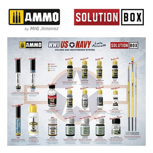 AMMO of Mig Jimenez 7723 US Navy WWII Late SOLUTION BOX – immagine 3