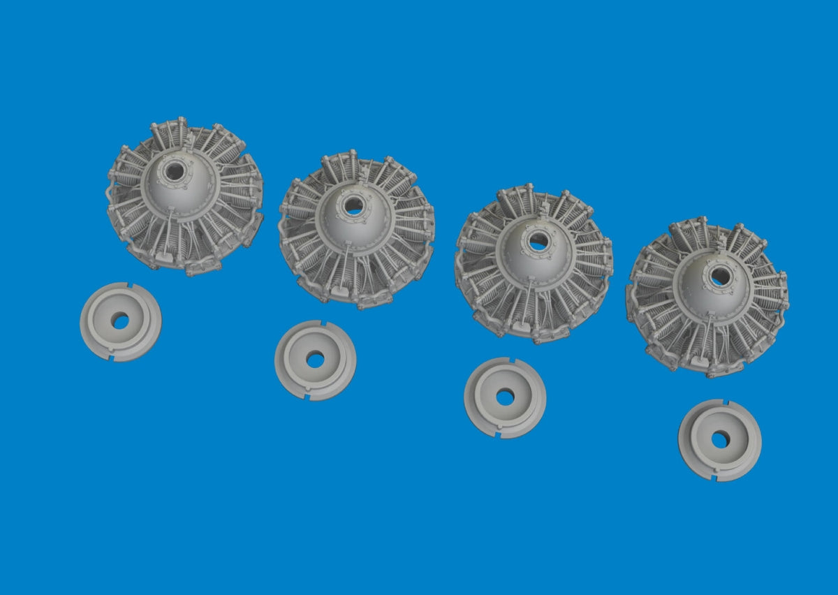 Eduard 6481111 B-24D engines PRINT HOBBY BOSS 1/48 – zdjęcie 3