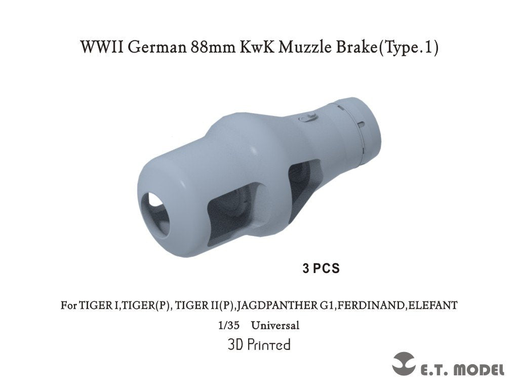 ET Modèle P35-238 Frein de bouche allemand KwK 88 mm de la Seconde Guerre mondiale (Type 1) 1/35
