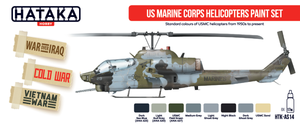 Hataka HTK-AS14 US Marine Corps Helicopters Paint Set (8x17ml)