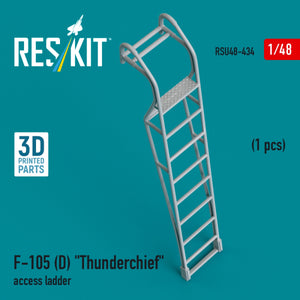 RESKIT RSU48-0434 F-105D &amp;quot;Thunderchief&amp;quot; access ladder (1 pcs) (3D Printed) 1/48 – image 2