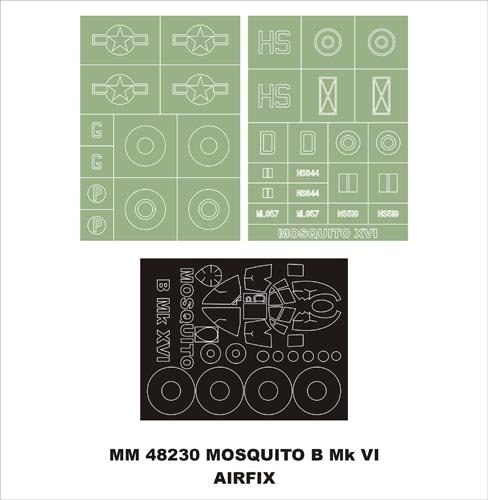 Montex MM48230 D.H.MOSQUITO B MKXVI AIRFIX