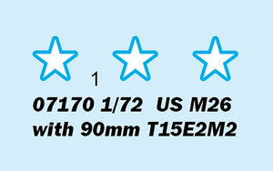 Trumpeter 07170 US M26 with 90mm T15E2M2 1/72 – image 7