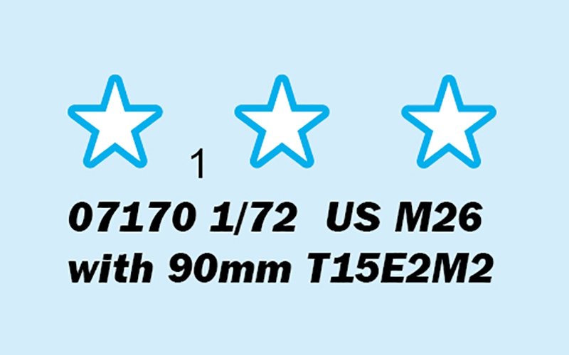 Trumpeter 07170 US M26 with 90mm T15E2M2 1/72 – image 7