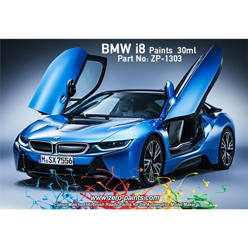 Zero Paints ZP-1303-IR-SIL Ionic Silver with highlight BMW i blue 30ml – zdjęcie 2