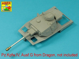 Aber 35L-068N 75mm KwK40L/43 barrel with early muzzle brake for German Panzer IV Ausf.G tanks 1/35 – image 4
