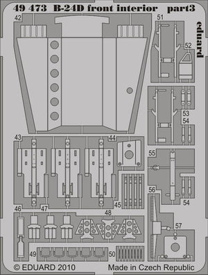 Eduard 49473 B-24D front interior 1/48 Revell Academy – zdjęcie 2