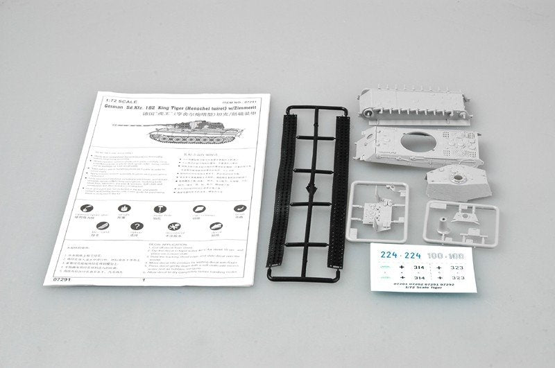 Trumpeter 07291 King Tiger Henschel Turret w/Zimmerit 1/72 – zdjęcie 3