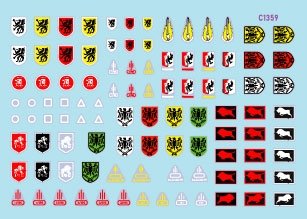 Star Decals 35-C1359 StuG-Abt 1 Insignes génériques et marquages ​​d&amp;#39;unité pour les unités Sturmgeschûtz 1/35 – image 2