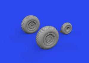 Eduard 648863 B-25J wheels HONG KONG MODELS 1/48 – zdjęcie 2