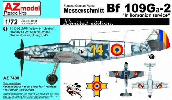 AZ Model AZ7488 Bf 109G-2 Romanian service 1/72