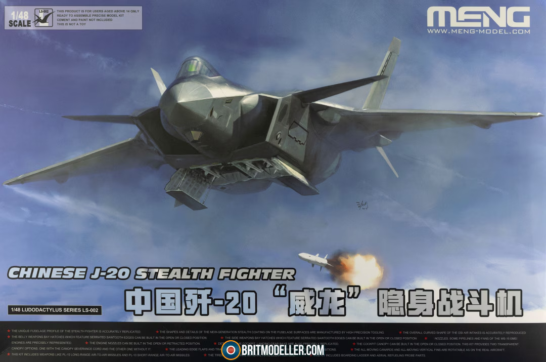 Meng LS-002 Chasseur furtif chinois J-20 1/48
