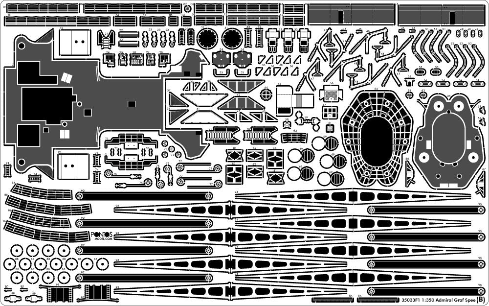 Pontos 35033F1 ADMIRAL GRAF SPEE 1939 Detail Up Set 1/350 – image 10