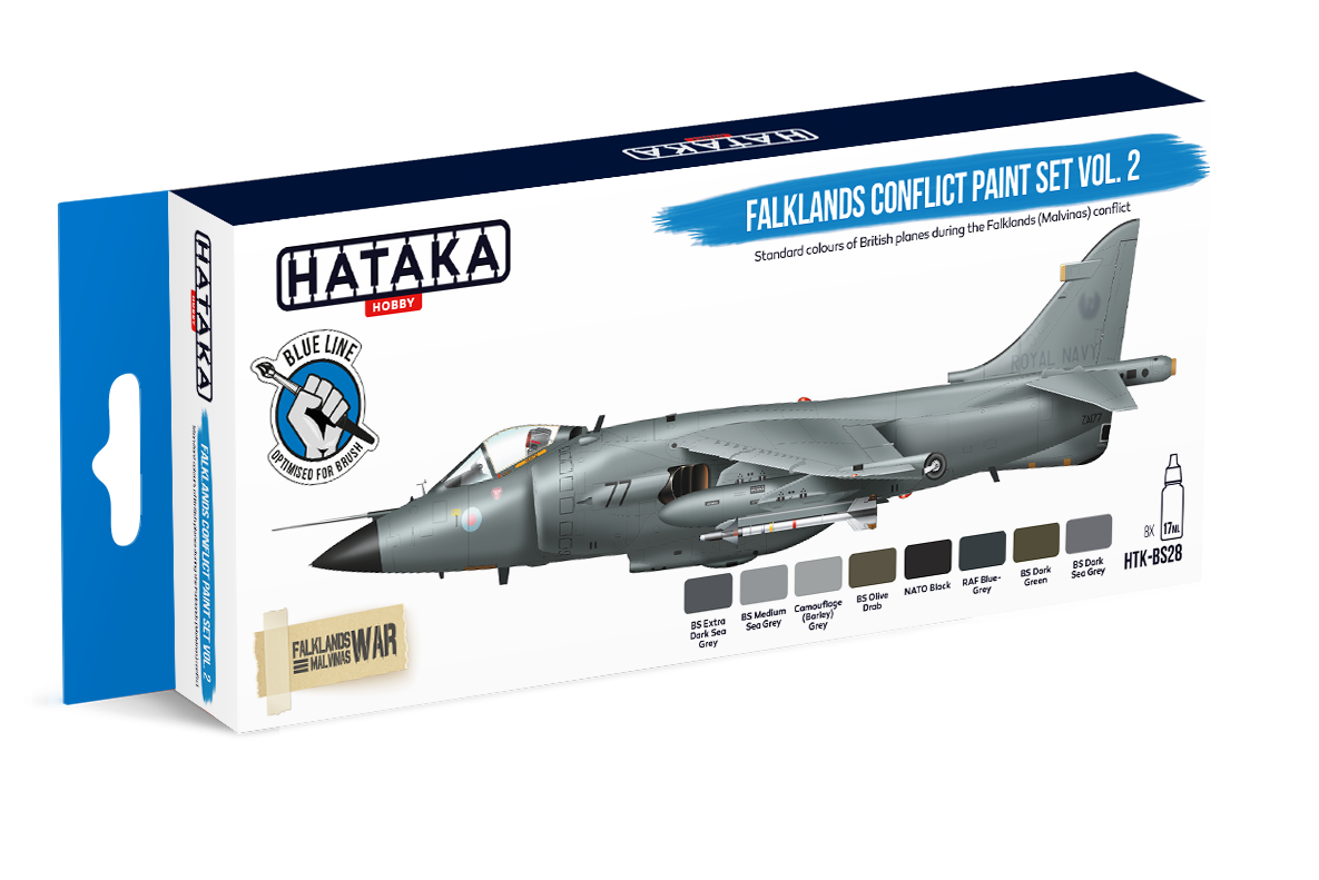 Hataka Hobby HTK-BS28 Falklands Conflict Vol. 2 Paint Set (8x17ml) – zdjęcie 2