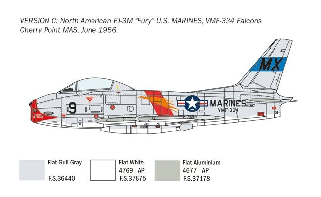 Italeri 2811 North American FJ-2/3 Fury 1/48 – image 5
