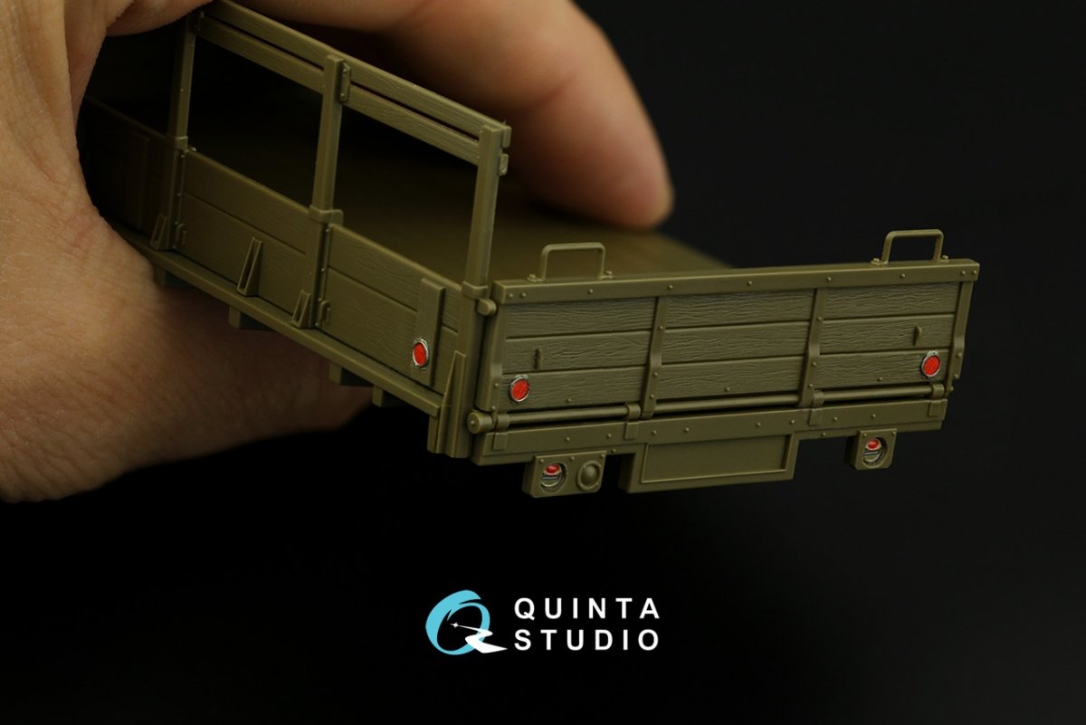 Quinta Studio QD35052 GMC CCKW 353 (open cab) 3D-Printed &amp;amp; coloured Interior on decal paper ( Tamiya ) 1/35 – zdjęcie 4