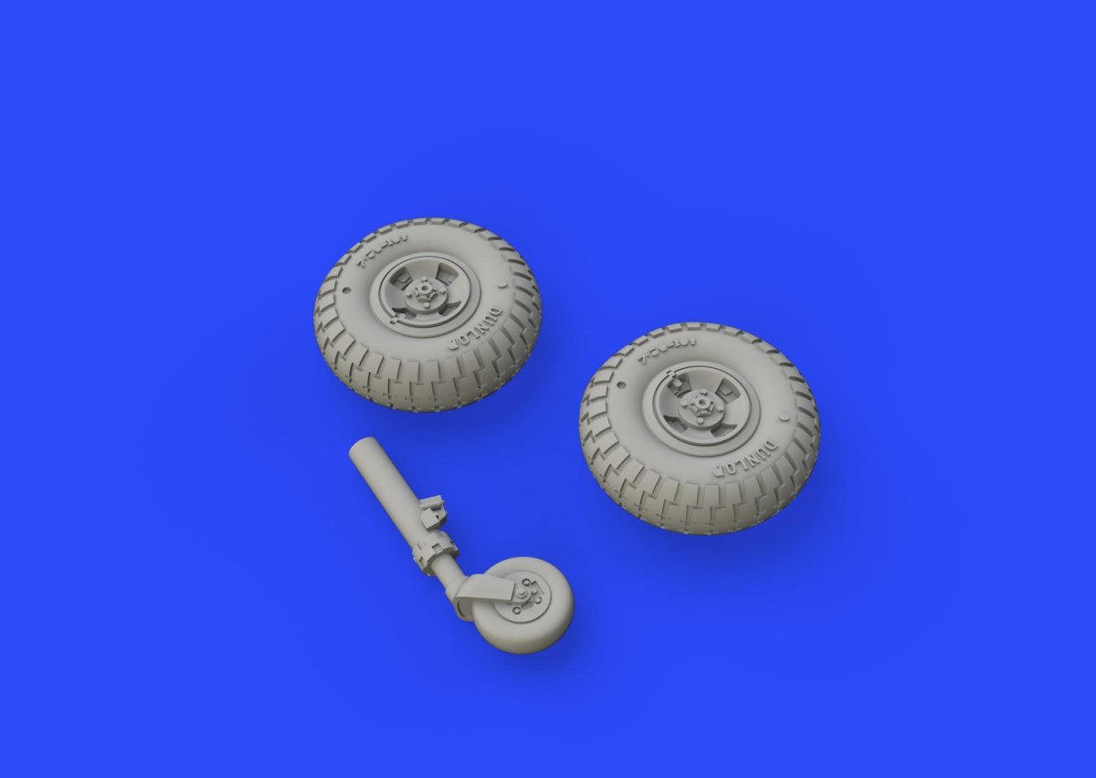Eduard 672147 Spitfire Mk. VIII wheels - 4 spoke w/ pattern EDUARD 1/72 – zdjęcie 4