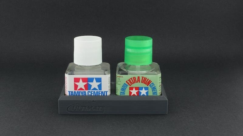Ultimate Modelling UMP138 Ultimate Glue Bottle Double Holder(for Tamiya) Grey – zdjęcie 3