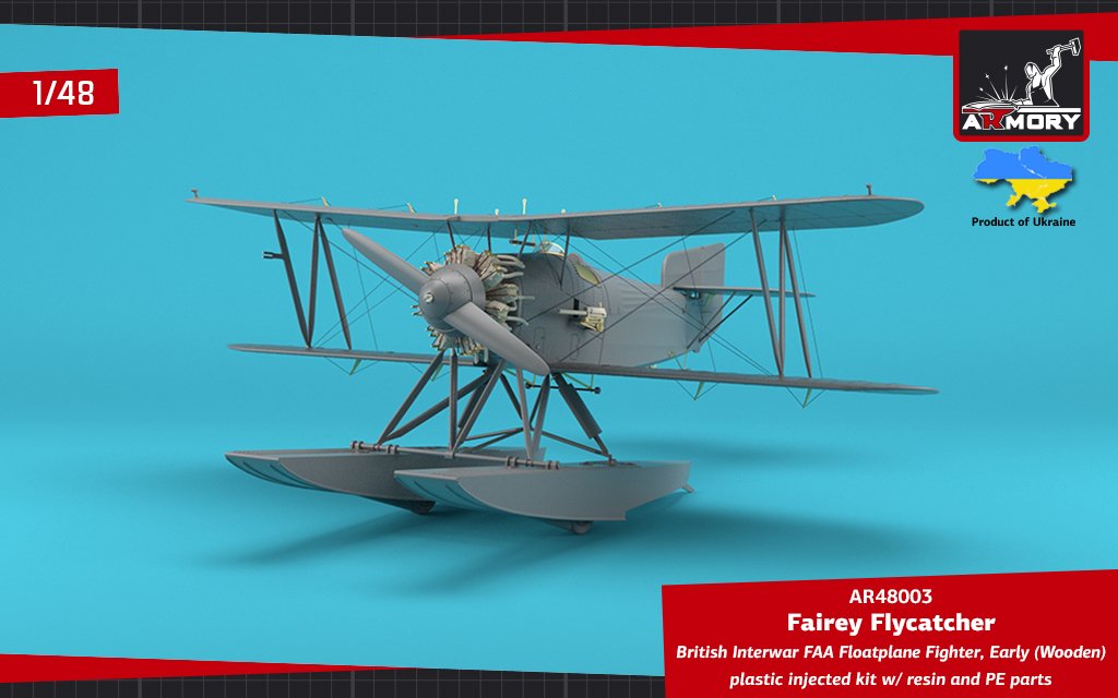 Armory Models 48003 Fairey Flycatcher British FAA Inter-War Floatplane Fighter, on Wooden Floats 1/48 – Bild 16
