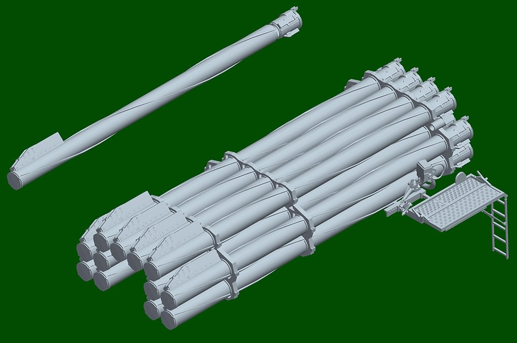 Hobby Boss 82940 Russian 9A52-2 Smerch-M Multiple Rocket Launcher of RSZO 9k58 1/72 – zdjęcie 8