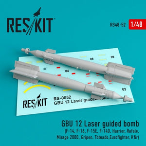 RESKIT RS48-0052 GBU 12 Bomb (2 pcs) 1/48