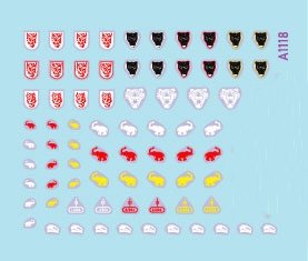 Star Decals 72-A1118 StuG-Abt #3 Generic insignia and unit markings for the Sturmgeschûtz units. StuG-Abt 203, 209, 210, 245 1/72 – zdjęcie 2