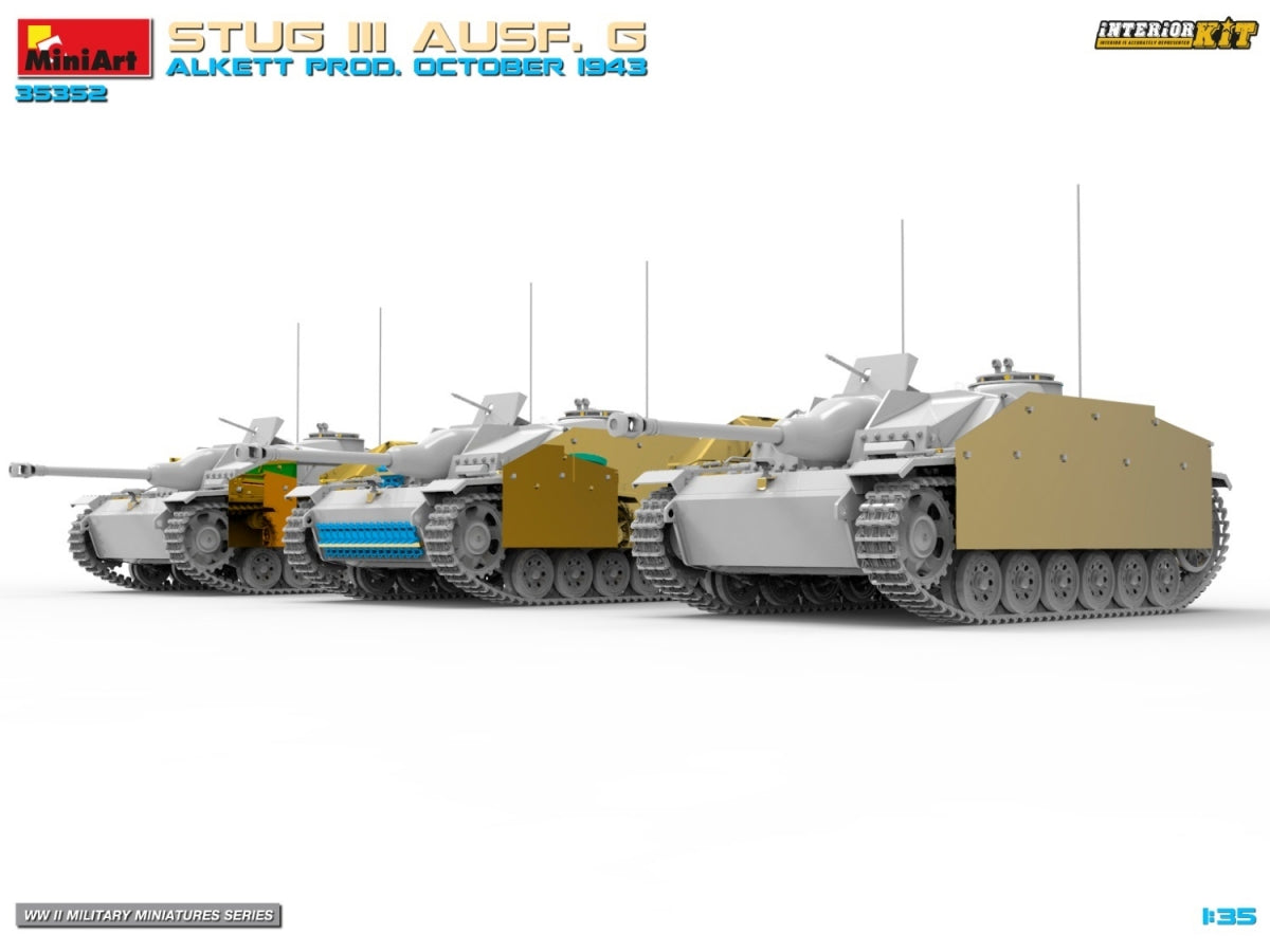 MiniArt 35352 STUG III AUSF. G ALKETT PROD. OCTOBER 1943 INTERIOR KIT 1/35 – zdjęcie 6