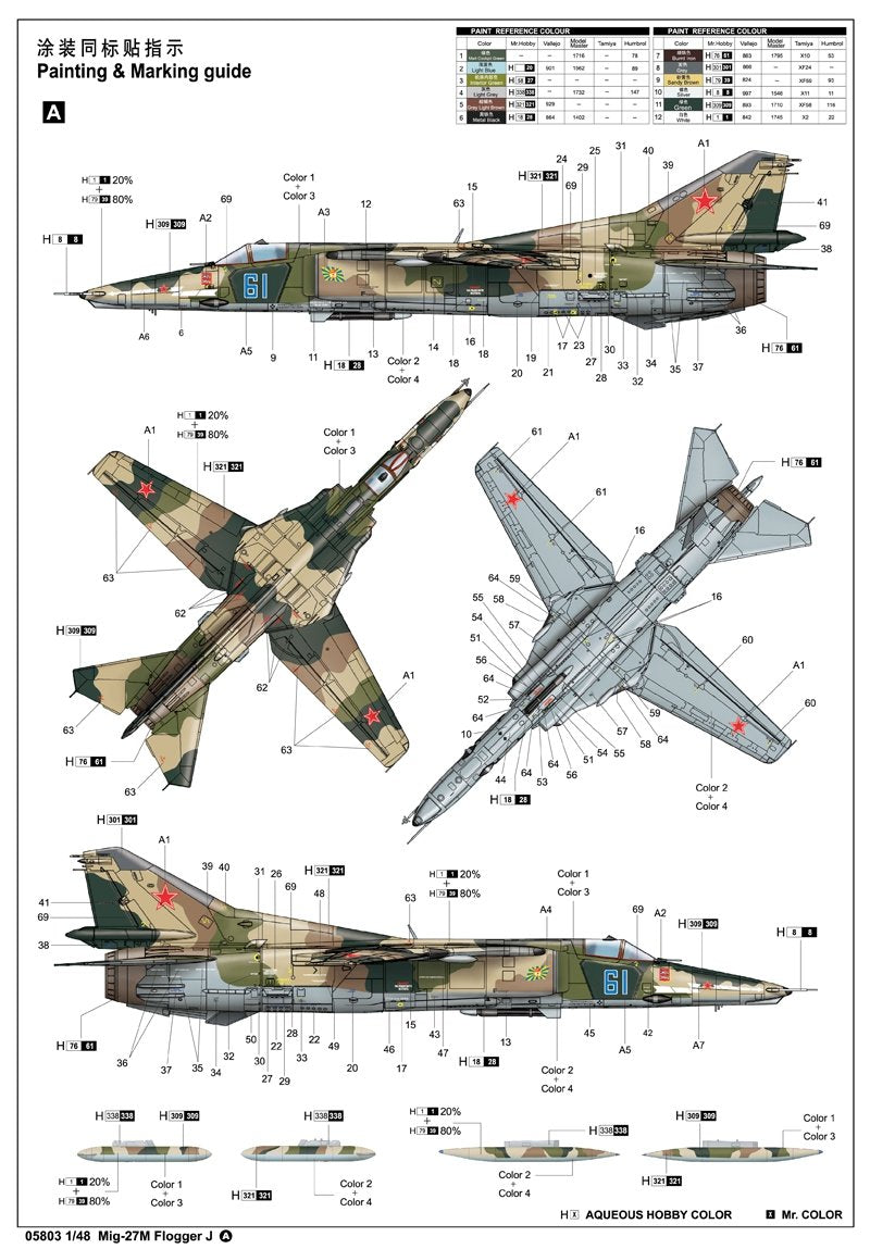 Trumpeter 05803 Mig-27M Flogger J 1/48 – image 15