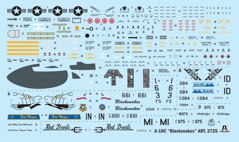 Italeri 2725 A-10C Blacksnackes 1/48 – image 3