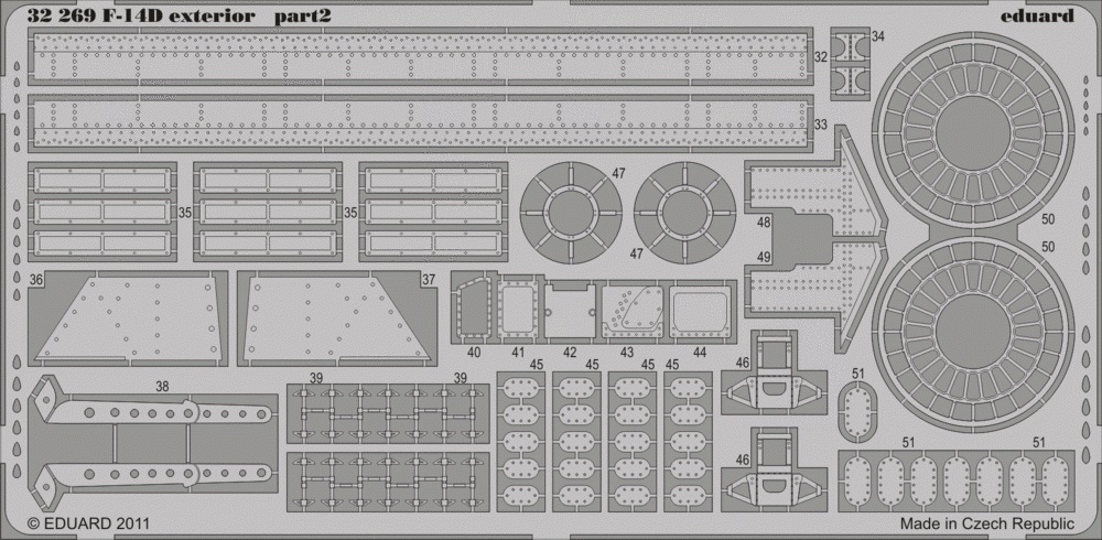 Eduard 32269 F-14D exterior TRUMPETER 1/32 – zdjęcie 2