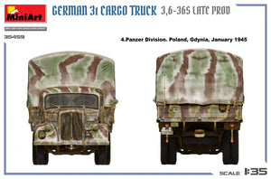 MiniArt 35459 German 3t Cargo Truck 3.5-36s Late Production 1/35 – zdjęcie 13
