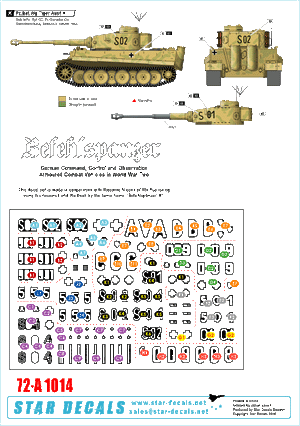Star Decals 72-A1014 Befehlspanzer # 5. German Command 1/72 – image 3