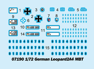 Trumpeter 07190 German Leopard 2A4 Main Battle Tank 1/72 – zdjęcie 3