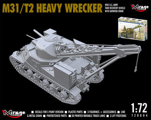 Mirage Hobby 720004 M31/T2 Heavy Wrecker WW2 US. Army 1/72 – zdjęcie 6
