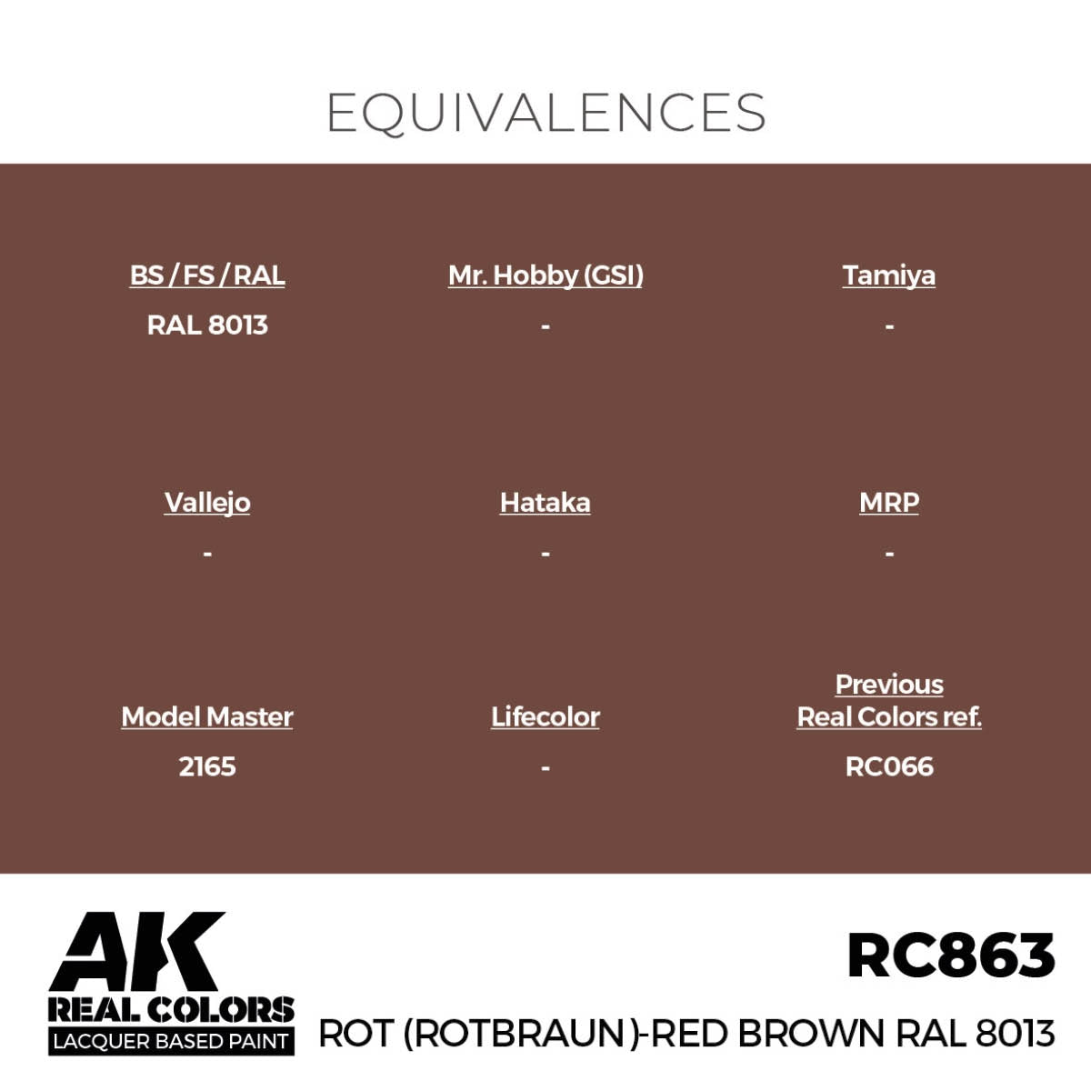 AK Interactive RC863 Rot (Rotbraun)-Red (Red Brown) RAL 8013 17 ml – image 3