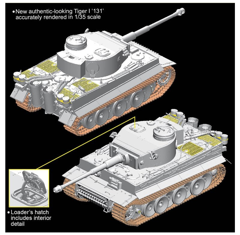 Dragon 6820 Tiger I 131 s.Pz.Abt.504 Tunisia – zdjęcie 4