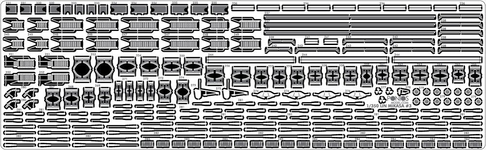 Pontos 35021F1 IJN Mikasa 1905 Detail Up Set 1/350 – image 12