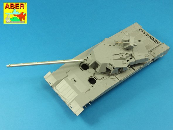 Aber 35 L-187 Armament for Russian Main Battle Tank T-14 ARMATA barrel for 125 mm 2A82-1M cannon &amp;amp; barrel for 12.7 mm Kord AA MG 1/35 – image 18