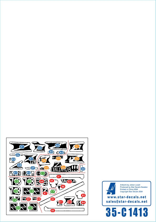 Star Decals 35-C1413 War in Ukraine # 21. Russian BMP-3 in 2022-23 1/35 – image 3