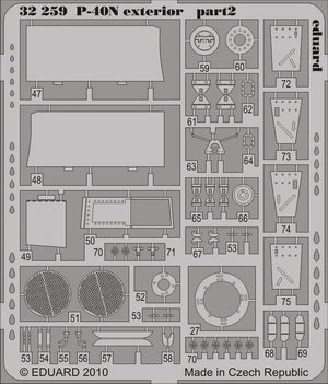 Eduard 32259 P-40N exterior HASEGAWA 1/32 – zdjęcie 2