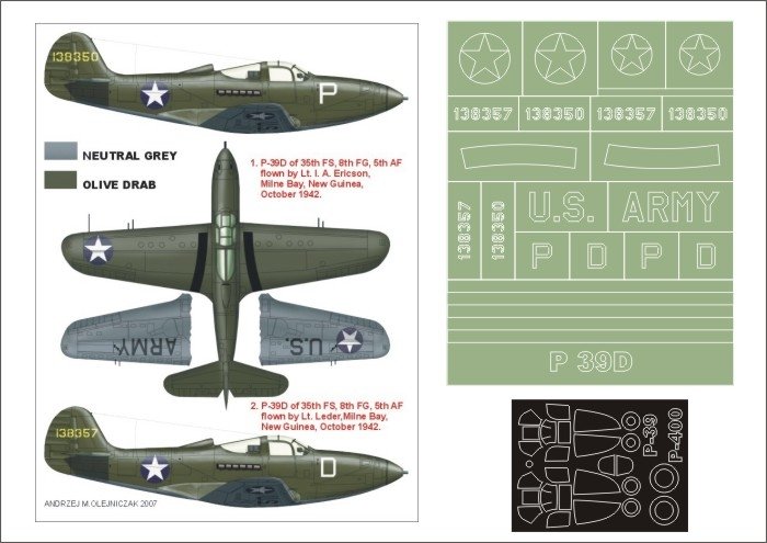 Montex K48140 P-39 Aircobra 1/48
