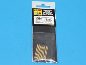 Aber 350L-06 Set of 9pcs 406mm short barrels for US ships for turrets without antiblast covers: North Carolina, Washington 1/350 – zdjęcie 5