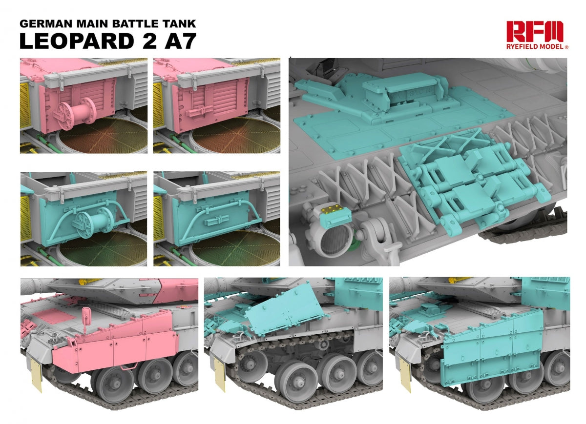 Rye Field Model 5108 Leopard 2 A7 German Main Battle Tank 1/35 – zdjęcie 5