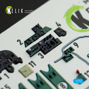 KELIK K72060 M6A1 SEIRAN INTERIOR 3D DECALS FOR TAMIYA KIT 1/72 – zdjęcie 2