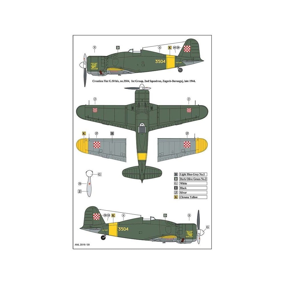 AML 72056F Fiat G.50 bis - Limited Edition 1/72 – immagine 3
