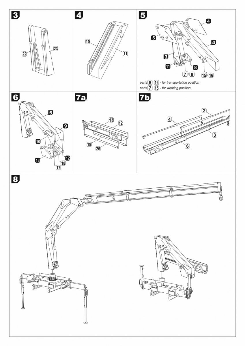 Armory Models 72403 IM-55 telecsopic boom, for russian modern trucks 1/72 – zdjęcie 11