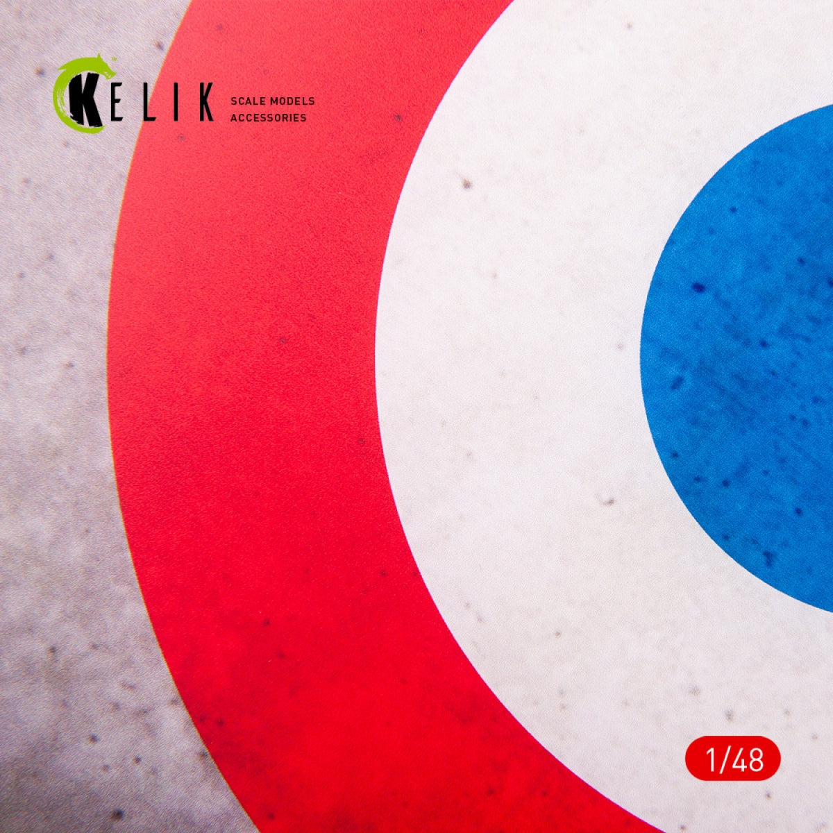KELIK KS48025 France Roundel - Acrylic 3 mm (240 x 240 mm) (190g) 1/48 – zdjęcie 2