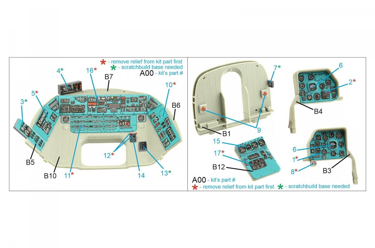 Quinta Studio QDS-35065 Mi-8MT 3D-Printed &amp;amp; coloured Interior on decal paper (Trumpeter) (Small version) 1/35 – zdjęcie 2