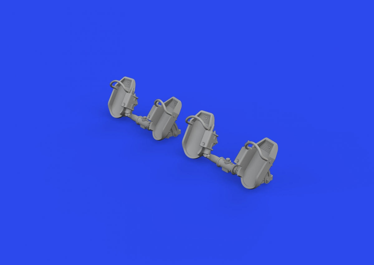 Eduard 648873 Bf 109E rudder pedals early PRINT 1/48 – image 4