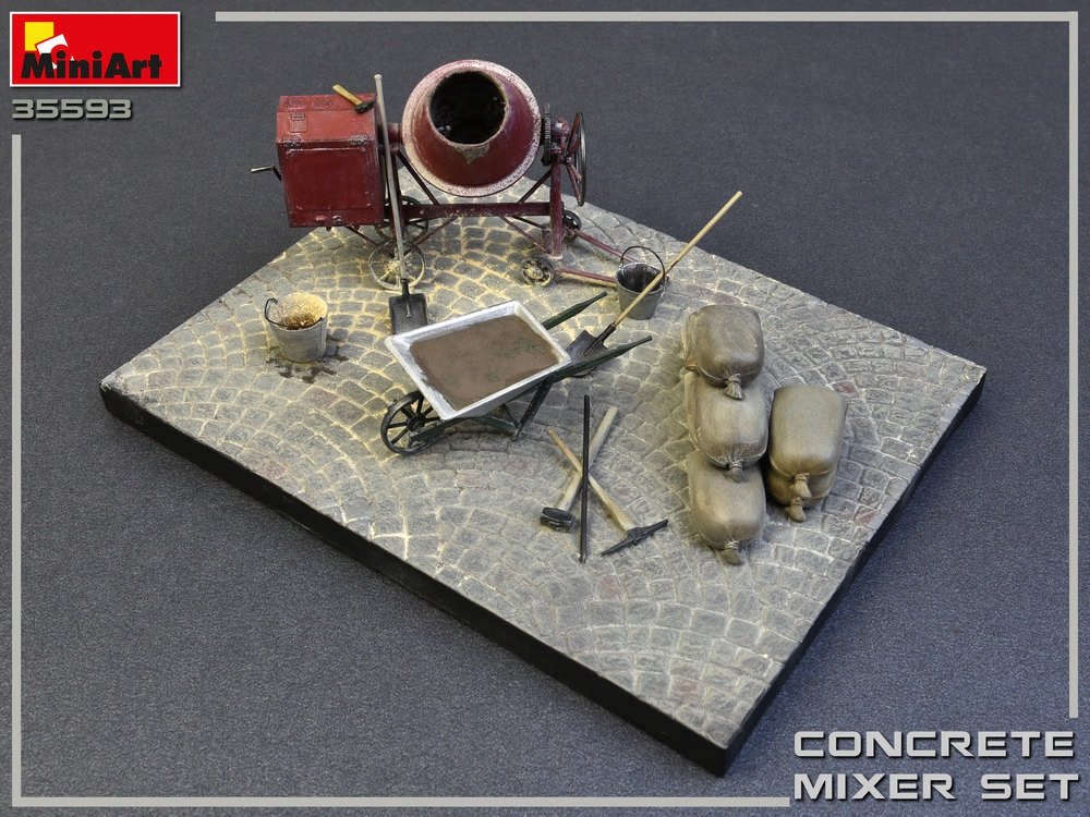 MiniArt 35593 CONCRETE MIXER SET 1/35 – zdjęcie 2